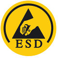 Symbole utilisé pour les chaussures de sécurité ESD